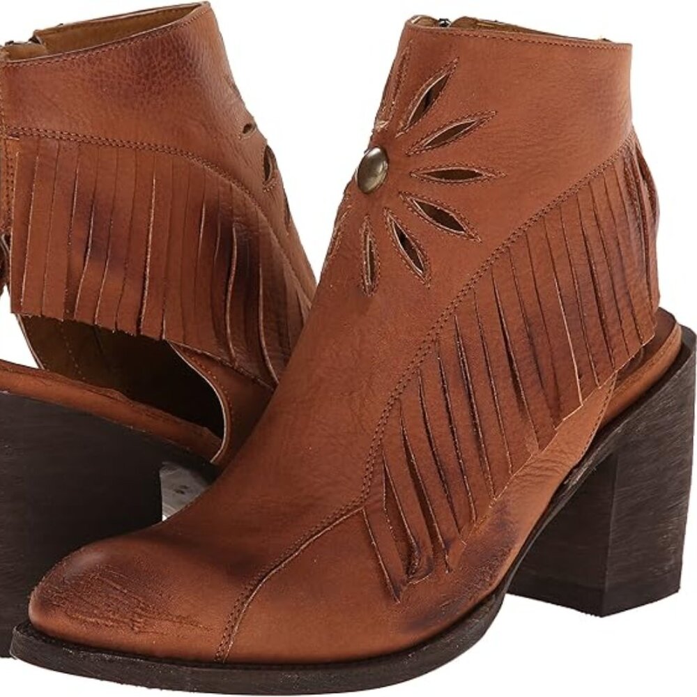 Old Gringo Dulcinea Boot 7.5 B Mule Leather Western Cognac